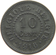 BELGIUM 10 CENTIMES 1916 #a005 0863 - 10 Cents