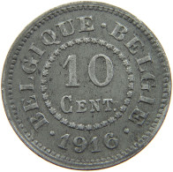 BELGIUM 10 CENTIMES 1916 #a005 0865 - 10 Cent