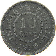 BELGIUM 10 CENTIMES 1916 #a005 0855 - 10 Cents