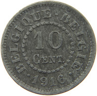 BELGIUM 10 CENTIMES 1916 #a005 0849 - 10 Cent