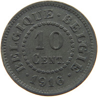 BELGIUM 10 CENTIMES 1916 #a005 0843 - 10 Cent