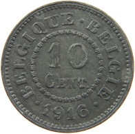 BELGIUM 10 CENTIMES 1916 #a005 0841 - 10 Cents