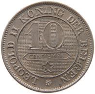 BELGIUM 10 CENTIMES 1894 TOP #s022 0005 - 10 Cents