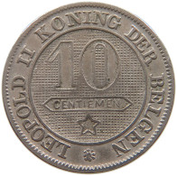 BELGIUM 10 CENTIMES 1894 #a072 0559 - 10 Cents