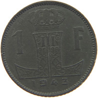 BELGIUM 1 FRANC 1943 #s016 0119 - 1 Franc