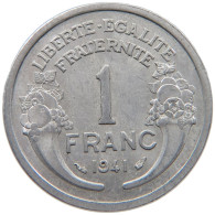 FRANCE 1 FRANC 1941 #a051 0359 - 1 Franc