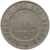 BELGIUM 10 CENTIMES 1898 #c049 0193 - 10 Cent