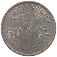 BELGIUM 50 CENTIMES 1932 #s014 0007 - 50 Cent