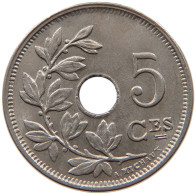 BELGIUM 5 CENTIMES 1925 TOP #c053 0081 - 5 Cents