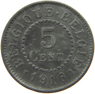 BELGIUM 5 CENTIMES 1916 #a057 0097 - 5 Centimes