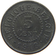 BELGIUM 5 CENTIMES 1916 #c017 0099 - 5 Cents