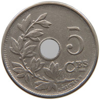 BELGIUM 5 CENTIMES 1910 #a073 0167 - 5 Cents