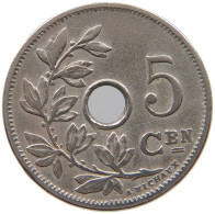 BELGIUM 5 CENTIMES 1905 #a073 0165 - 5 Centimes