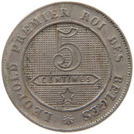 BELGIUM 5 CENTIMES 1862 #s014 0161 - 5 Cents