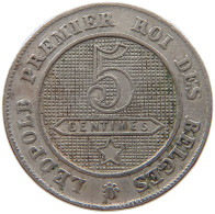 BELGIUM 5 CENTIMES 1861 #a017 1001 - 5 Cents