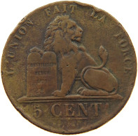 BELGIUM 5 CENTIMES 1850 #a007 0313 - 5 Centimes