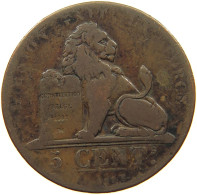 BELGIUM 5 CENTIMES 1833 #c009 0257 - 5 Cent