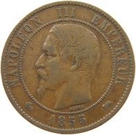 FRANCE 10 CENTIMES 1855 D #c033 0257 - 10 Centimes