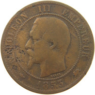 FRANCE 10 CENTIMES 1853 D #a041 0355 - 10 Centimes