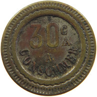 FRANCE 30 CENTIMES CONSOMMER JETON 182 #a063 0377 - Other & Unclassified