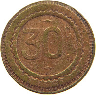 FRANCE 30 CENTIMES CONSOMMER JETON ELEPHANT #a063 0379 - Autres & Non Classés