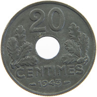 FRANCE 20 CENTIMES 1943 #a060 0319 - 20 Centimes