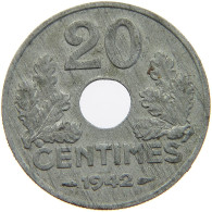 FRANCE 20 CENTIMES 1942 #c075 0785 - 20 Centimes