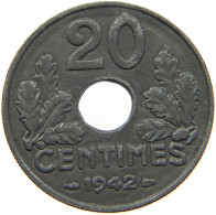 FRANCE 20 CENTIMES 1942 #a006 0203 - 20 Centimes