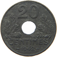 FRANCE 20 CENTIMES 1942 #a006 0213 - 20 Centimes