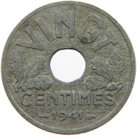 FRANCE 20 CENTIMES 1941 #c017 0035 - 20 Centimes