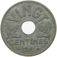 FRANCE 20 CENTIMES 1941 #a006 0225 - 20 Centimes