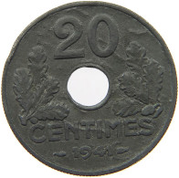 FRANCE 20 CENTIMES 1941 #a006 0211 - 20 Centimes