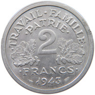 FRANCE 2 FRANCS 1943 #c019 0455 - 2 Francs