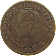 FRANCE 2 CENTIMES 1862 K #a012 0543 - 2 Centimes