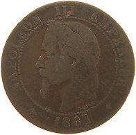 FRANCE 2 CENTIMES 1861 BB #a059 0153 - 2 Centimes