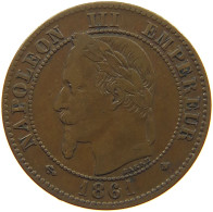 FRANCE 2 CENTIMES 1861 A #c011 0211 - 2 Centimes