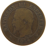 FRANCE 2 CENTIMES 1854 W #a066 0635 - 2 Centimes