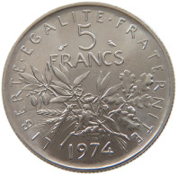 FRANCE 5 FRANCS 1974 TOP #s065 0043 - 5 Francs