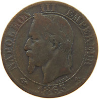 FRANCE 5 CENTIMES 1863 BB #c061 0093 - 5 Centimes