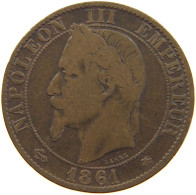 FRANCE 5 CENTIMES 1861 A #c046 0109 - 5 Centimes