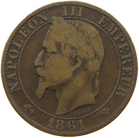 FRANCE 5 CENTIMES 1861 BB #s036 0237 - 5 Centimes