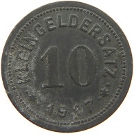 GERMANY NOTGELD 10 PFENNIG 1917 EISLEBEN #a038 0787 - Other & Unclassified