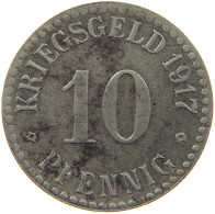 GERMANY NOTGELD 10 PFENNIG 1917 CASSEL #a053 0005 - Other & Unclassified