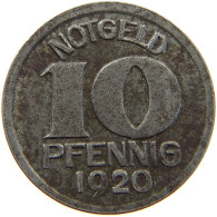 GERMAN NOTGELD 10 PFENNIG 1920 HALLE #a005 0373 - Altri & Non Classificati