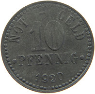 GERMAN NOTGELD 10 PFENNIG 1920 BRAUNSCHWEIG TOP #a005 0599 - Altri & Non Classificati