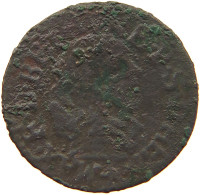 FRANCE DOUBLE TOURNOIS 1642 #a015 0541 - 1610-1643 Luigi XIII Il Giusto