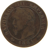 FRANCE CENTIME 1861 K #c041 0367 - 1 Centime