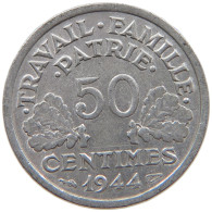 FRANCE 50 CENTIMES 1944 B #a060 0221 - 50 Centimes