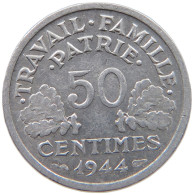 FRANCE 50 CENTIMES 1944 B #c040 0751 - 50 Centimes