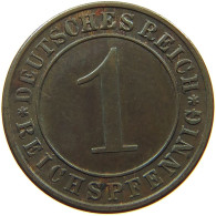 GERMANY WEIMAR 1 PFENNIG 1927 E #a085 1033 - 1 Renten- & 1 Reichspfennig